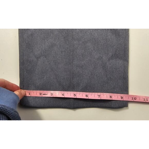 34x29 Unbranded Dress Pant grey Polyester Blend Flat Front EUC vintage USA made - Picture 8 of 8